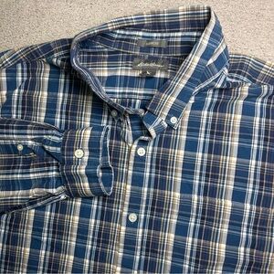Eddie Bauer Shirt Men’s XL Classic Fit Multicolor Plaid Button Up Long Sleeve